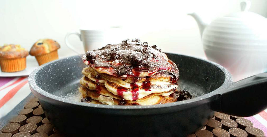 American Style Blueberry Pancakes