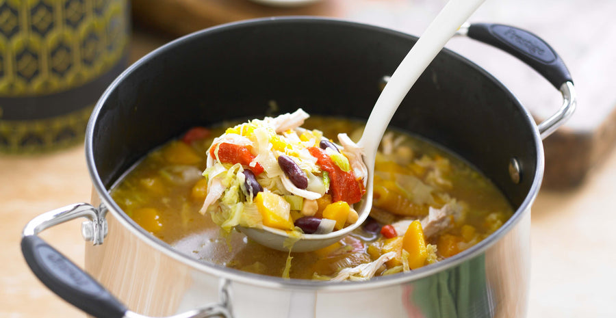 Chicken, Butternut Squash & Bean Soup