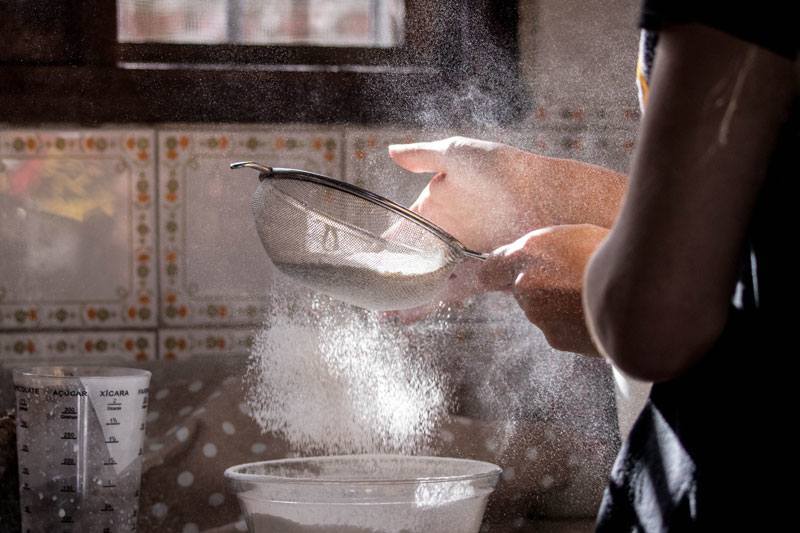 Sifting Flour