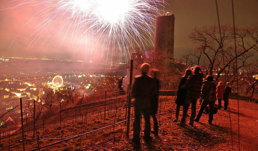 People celebrating at Bonfire Night