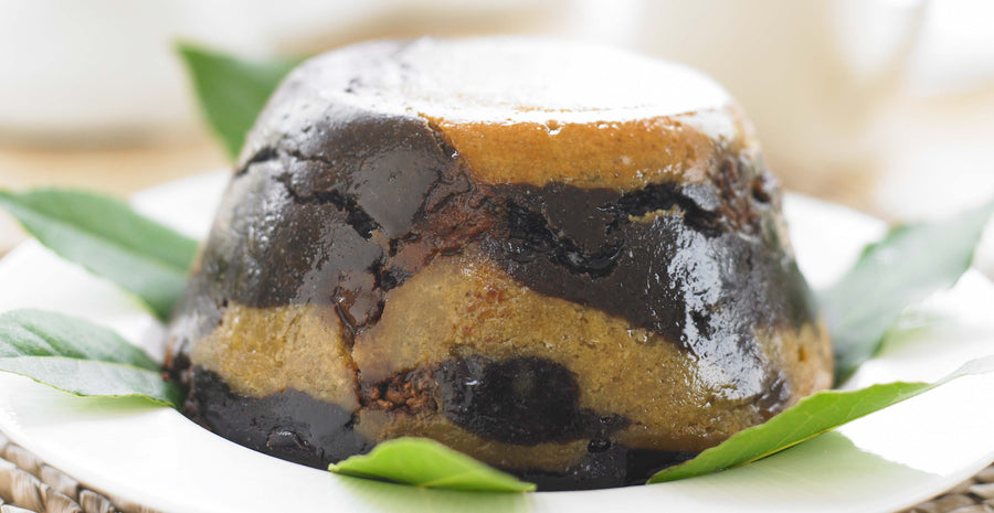 Steamed Chocolate and Almond Pudding