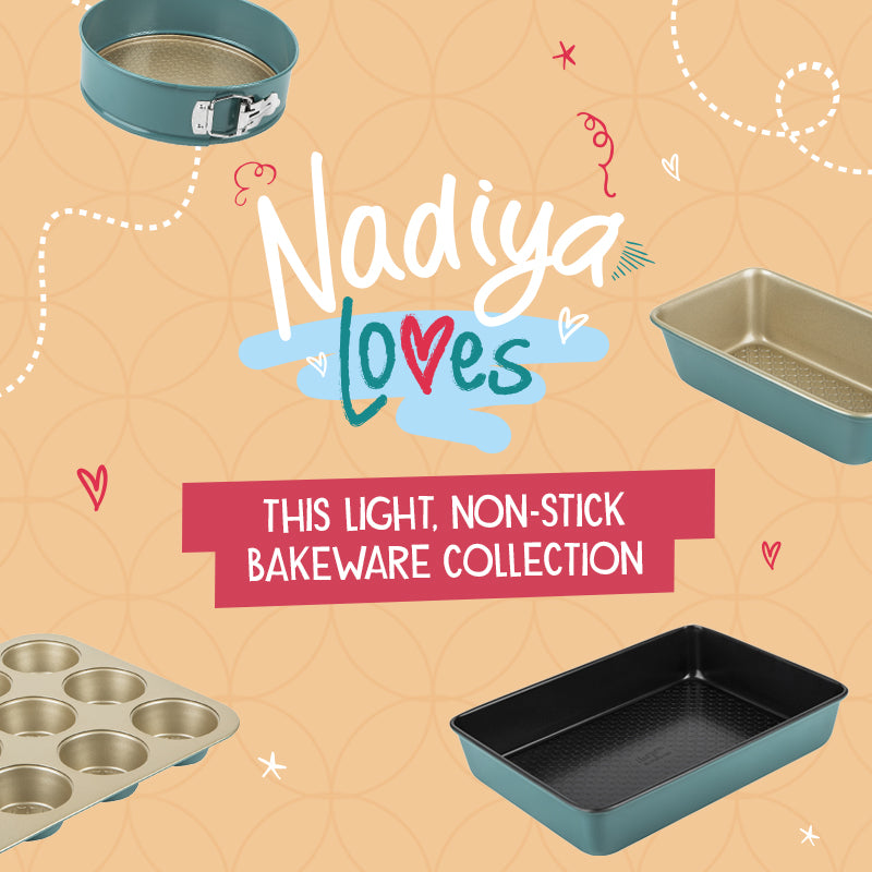 Nadiya Loves - this light, non-stick bakeware collection