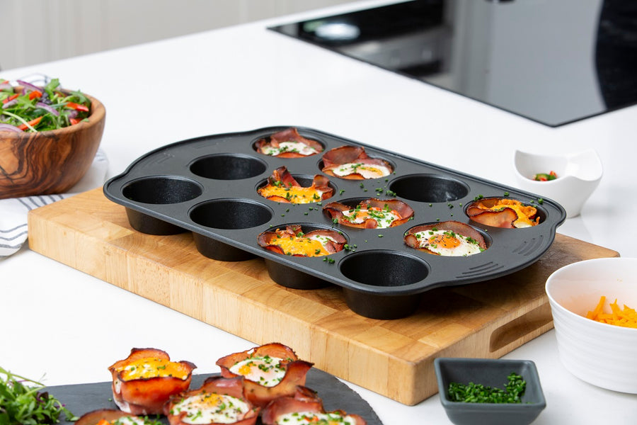 Prestige carbon steel bakeware & ovenware. Non stick, dishwasher safe.