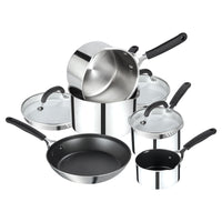 New Home Kitchen Starter Kit: Non-Stick Pan Set, Kitchen Utensils, Bakeware & Food Containers - 16 Pieces