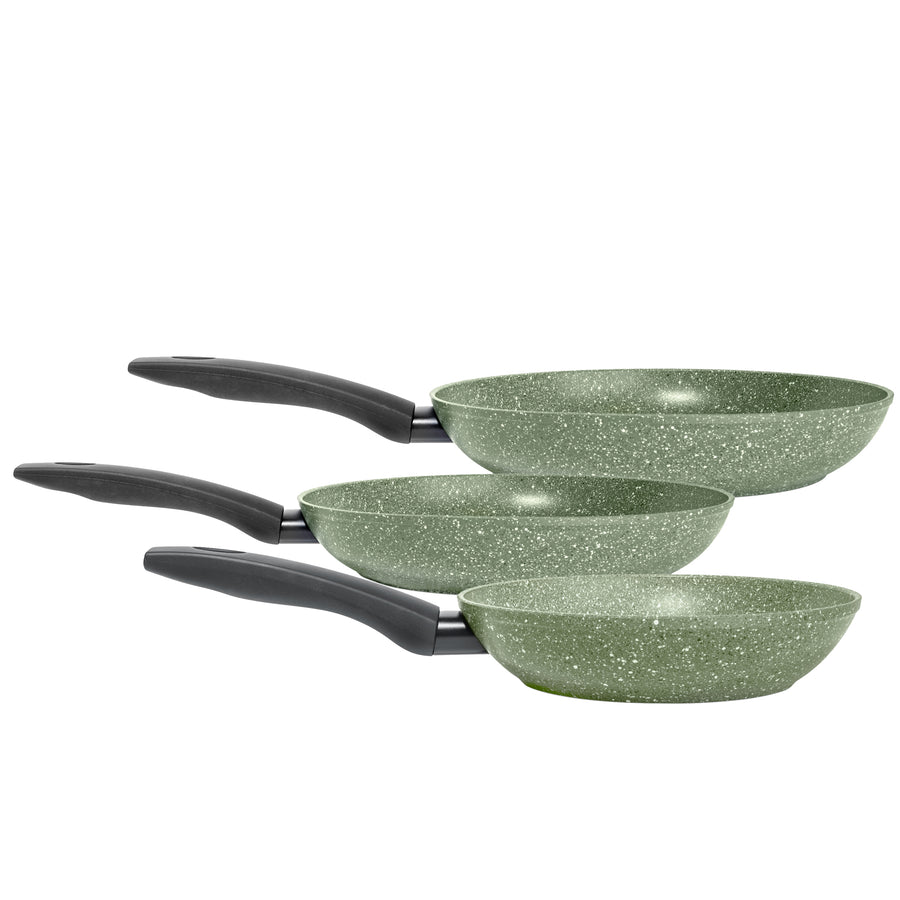 Eco Non-Stick Induction Frying Pan Set - 3 Piece