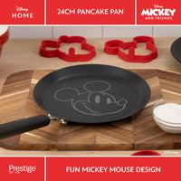 Disney Non-Stick Medium Pancake Pan, Moulds & Spatula Set