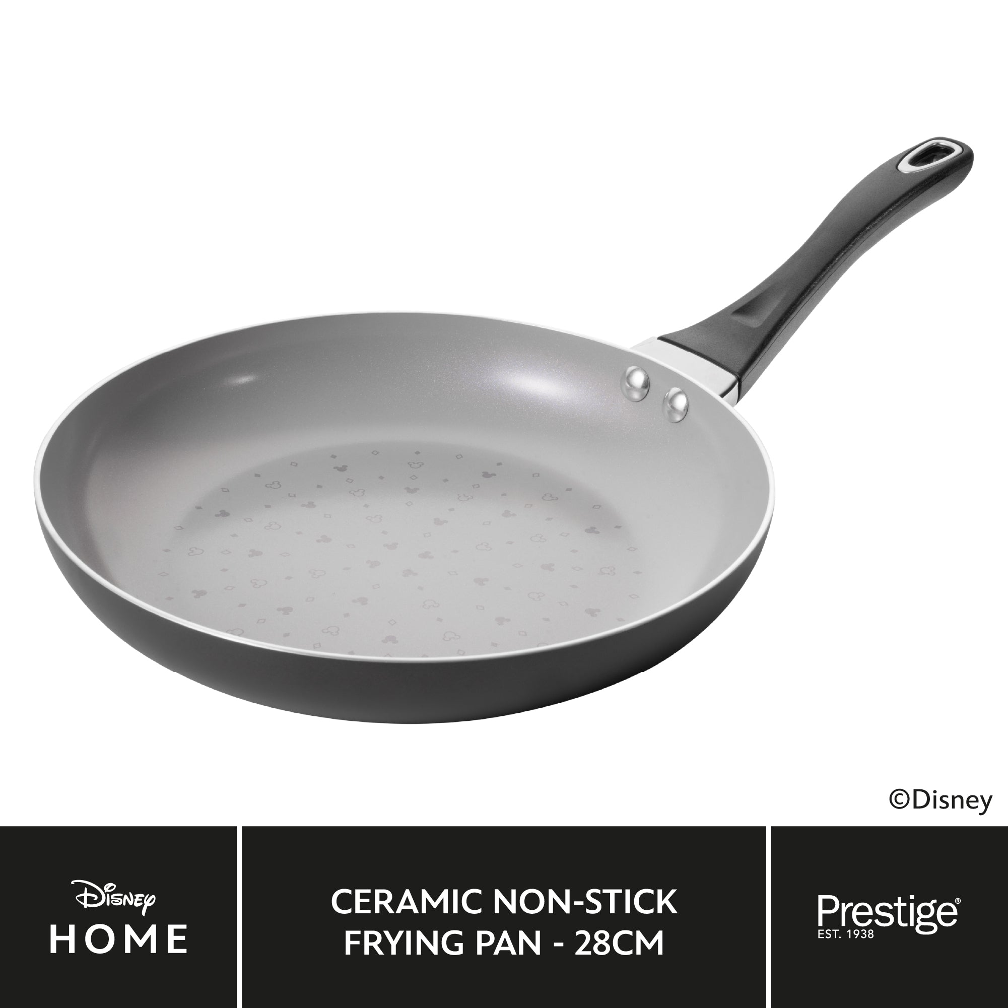 Disney Monochrome Mickey Mouse: Ceramic Non-Stick Frying Pan