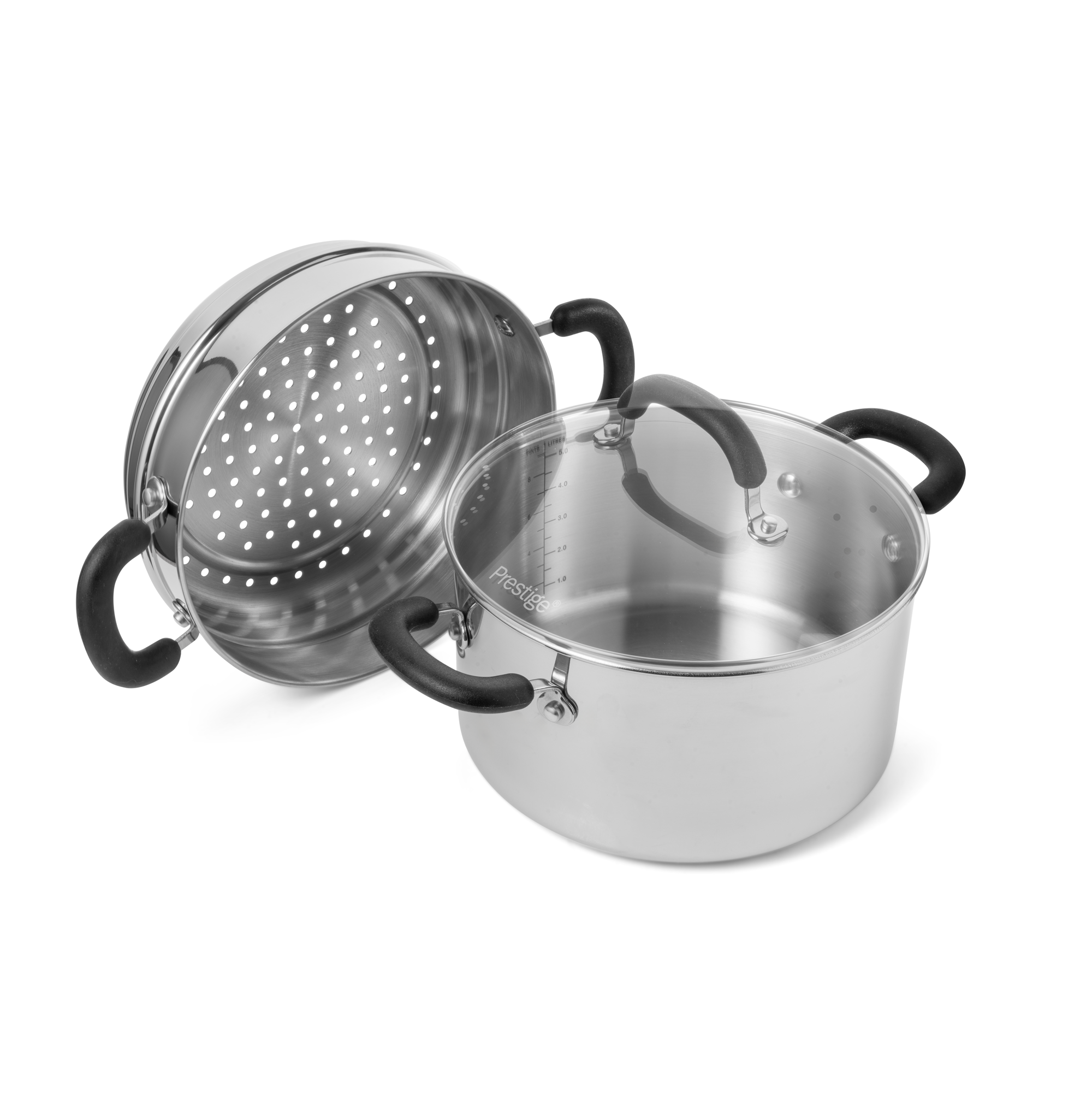 Made to Last: Stainless Steel Stockpot and Steamer - 24cm/5.86L