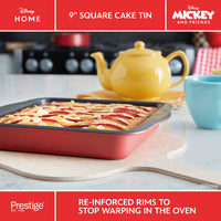 Disney Bake with Mickey: Non-Stick Square Cake Tin - 23cm x 23cm