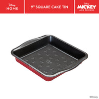 Disney Bake with Mickey: Non-Stick Square Cake Tin - 23cm x 23cm