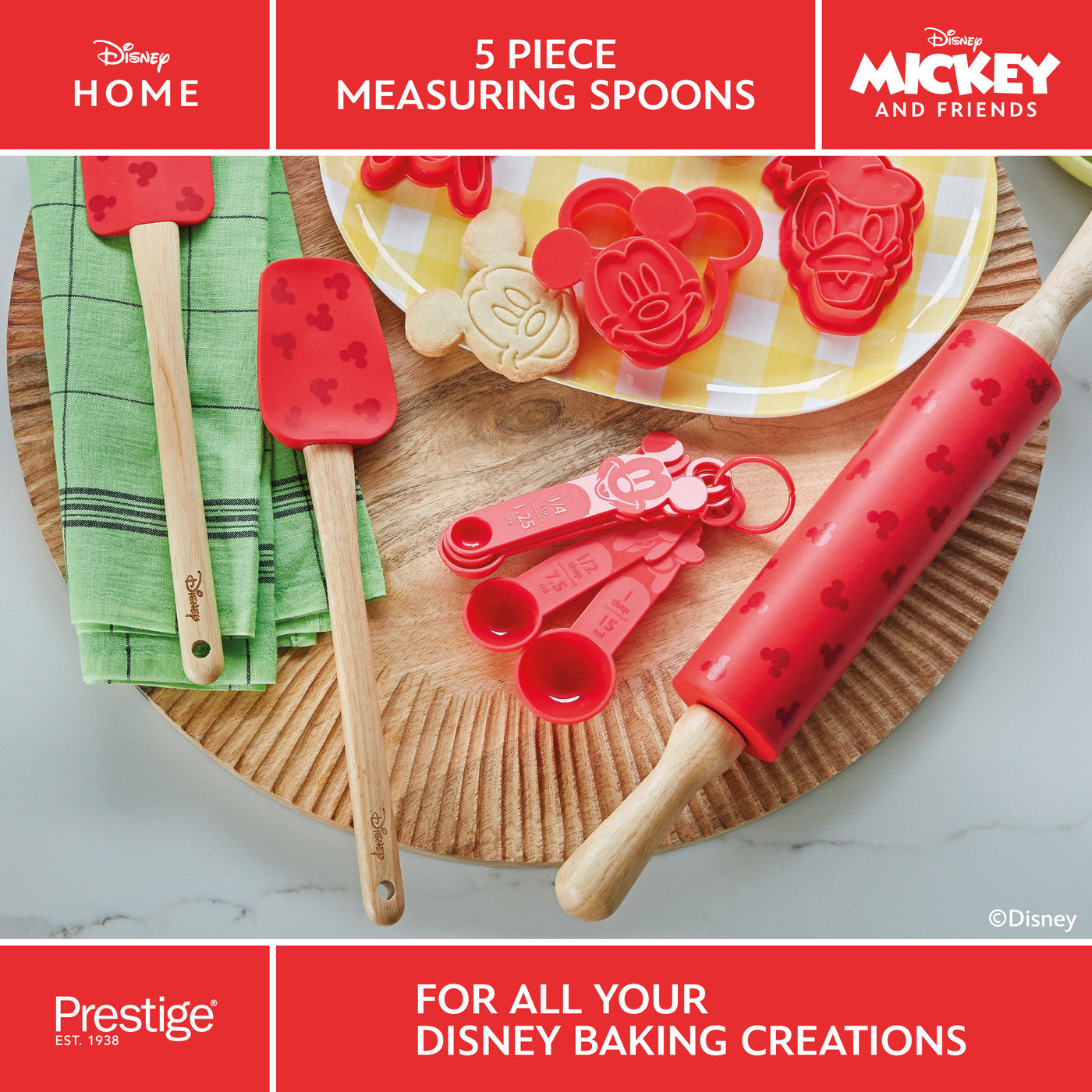 Disney Bake with Mickey: Nesting Measuring Spoon Set - 5 Piece