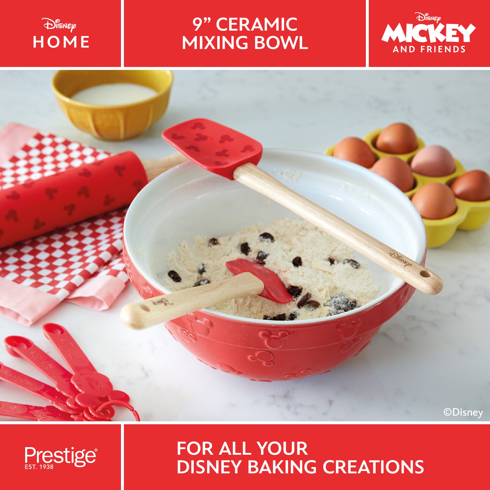 Disney Bake with Mickey: Ceramic Baking Mixing Bowl - 23cm x 12cm