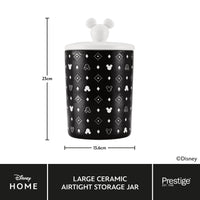 Disney Monochrome Mickey Mouse: Ceramic Airtight Storage Jar - 3 Sizes