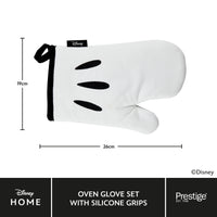 Disney Monochrome Mickey Mouse: Oven Gloves Pair & Silicone Grip Pad