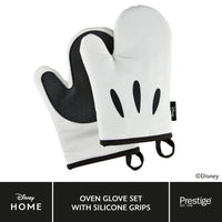 Disney Monochrome Mickey Mouse: Oven Gloves Pair & Silicone Grip Pad