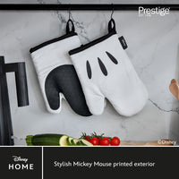 Disney Monochrome Mickey Mouse: Oven Gloves Pair & Silicone Grip Pad