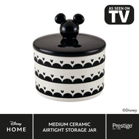 Disney Monochrome Mickey Mouse: Ceramic Airtight Storage Jar - 3 Sizes