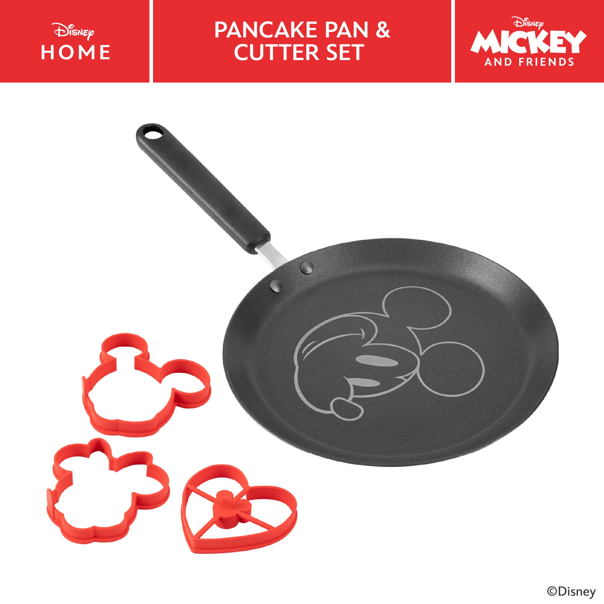 Disney Non-Stick Pancake Pan & Cutter Set