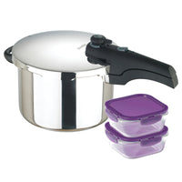 Batch Cooking Kits: Induction Pressure Cooker & Meal Prep Containers