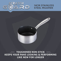 Scratch Guard Stainless Steel 14cm Milk Pan