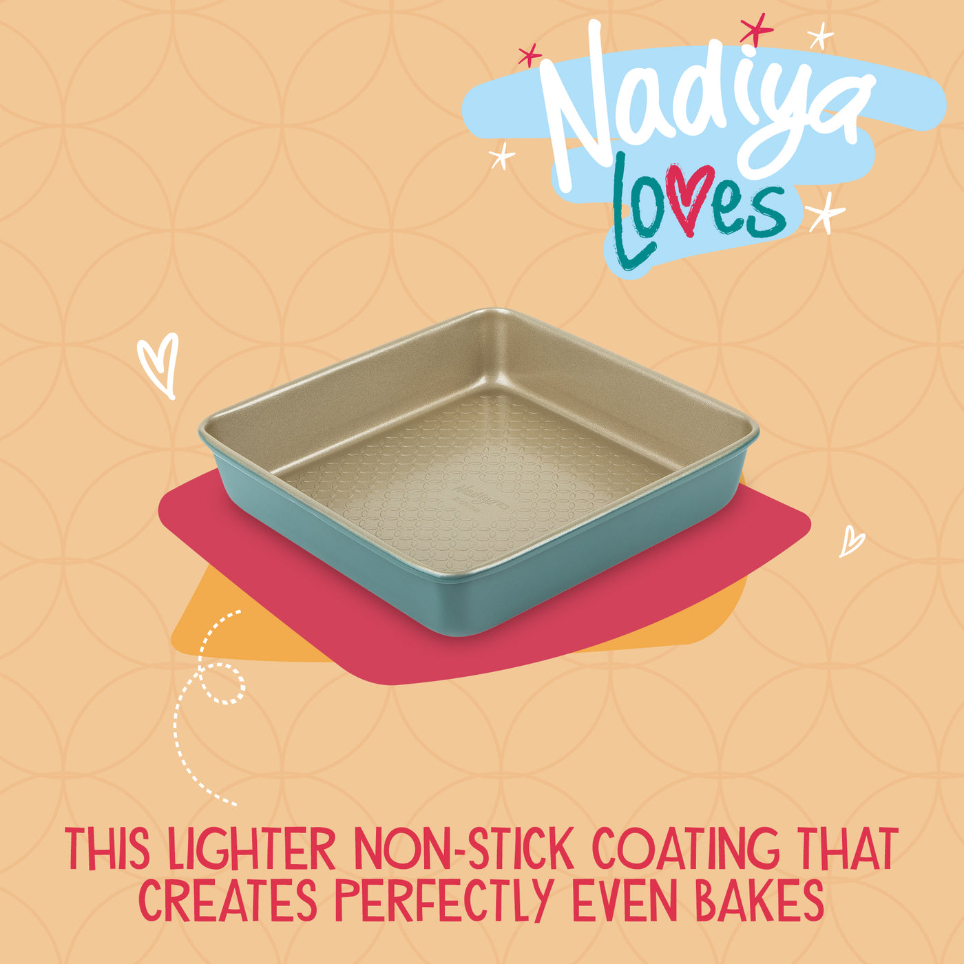 Nadiya Hussain 9" Square Cake Tin