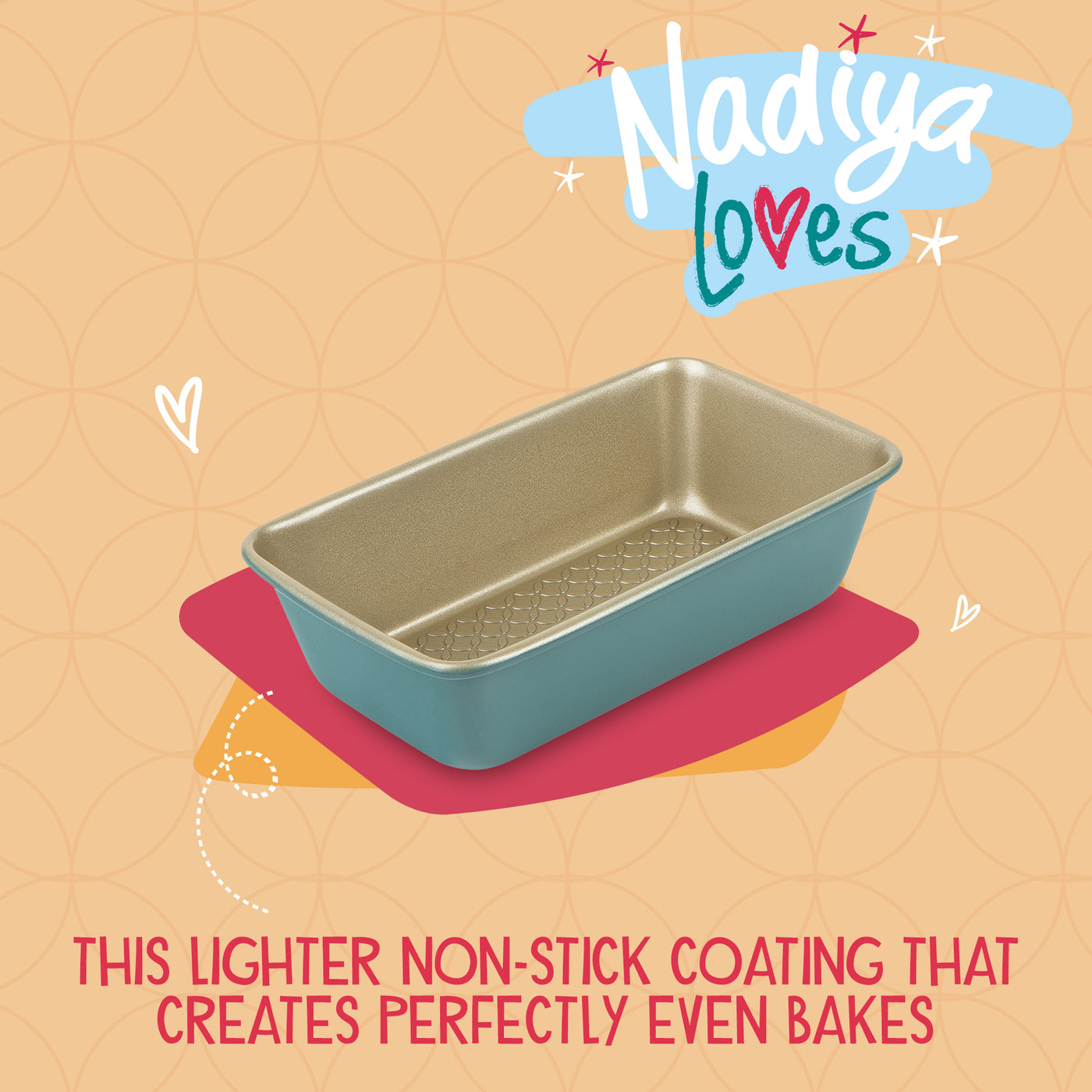 Nadiya Hussain Non-Stick Loaf Tin - 9" x 5"