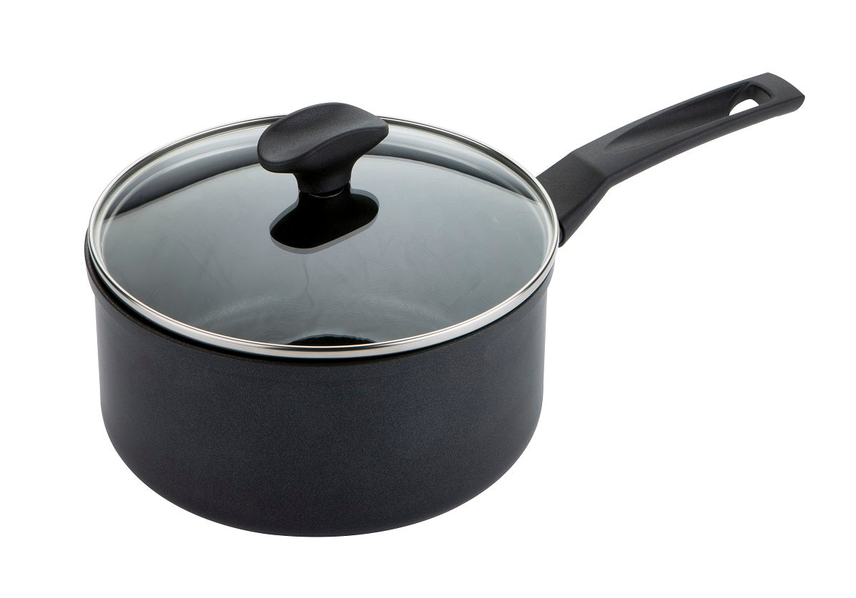 9 X Tougher Non-Stick Saucepan Set - 3 Pieces