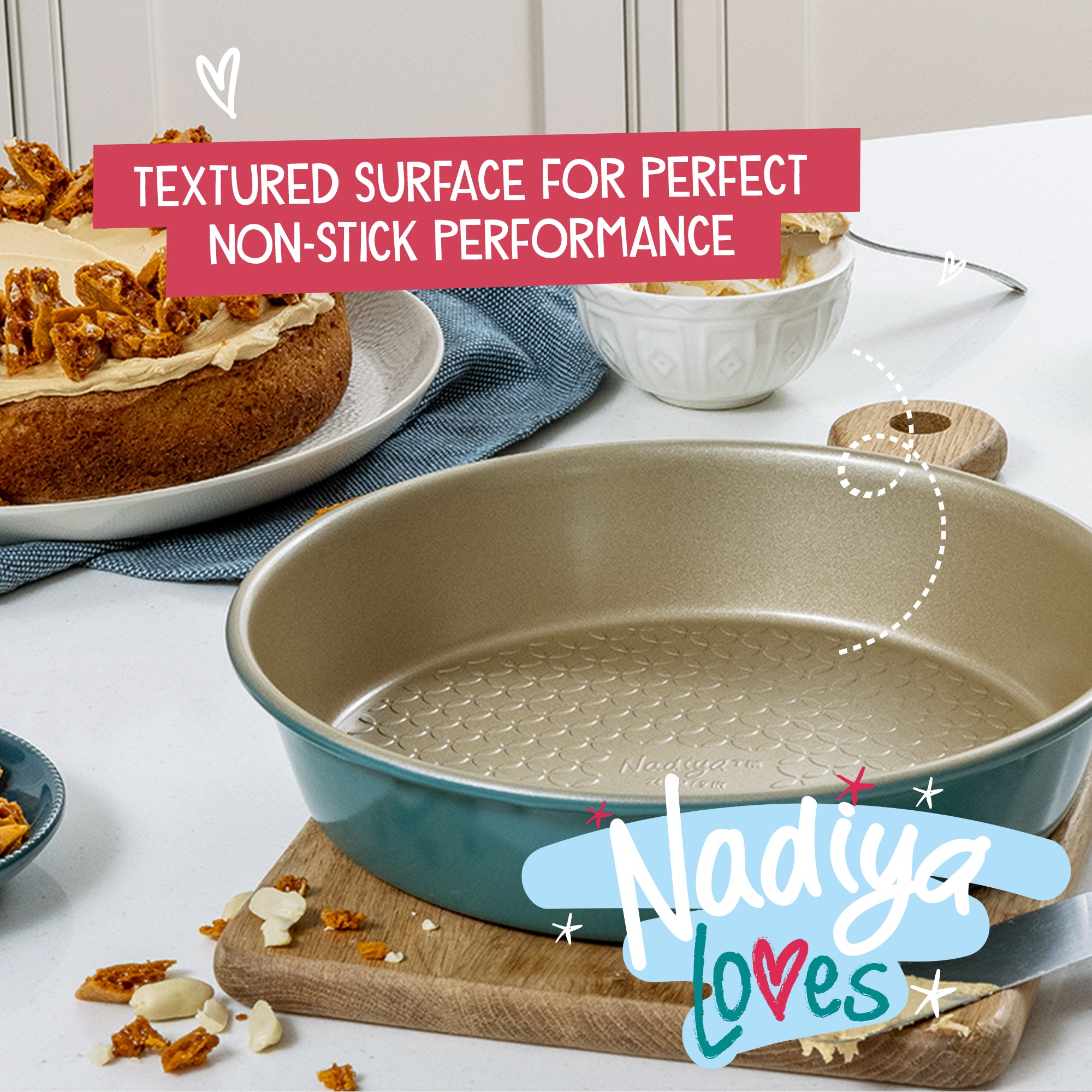 Nadiya Hussain Non-Stick Bakeware Set - 4 Pieces