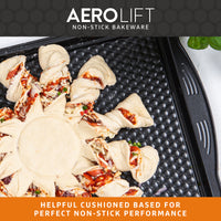 Aerolift Non-Stick Roasting & Baking Trays - 3 Pack