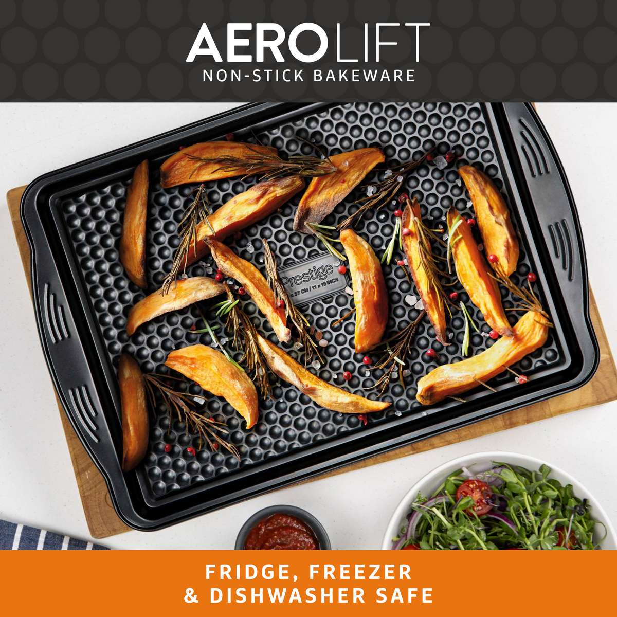 Aerolift Non-Stick Roasting & Baking Trays - 3 Pack