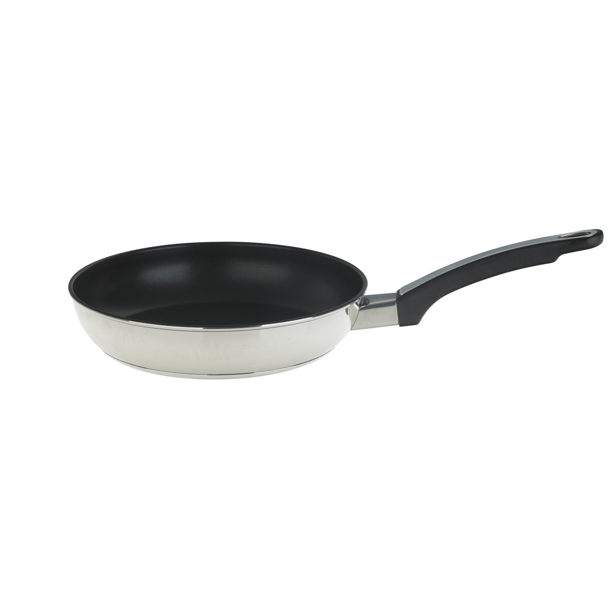 Prestige Cook & Strain stainless steel pan set also comes with matching frying pan 