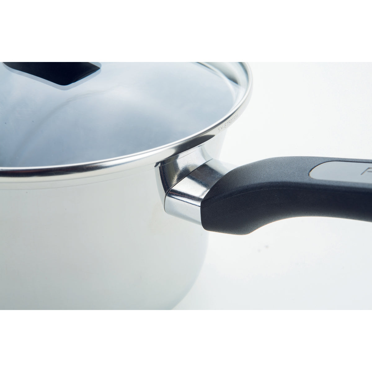 Prestige Classic Non Stick Stainless Steel Saucepan with ergonomic handles