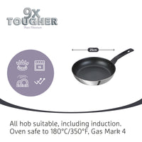 9 X Tougher Stainless Steel Frying Pan