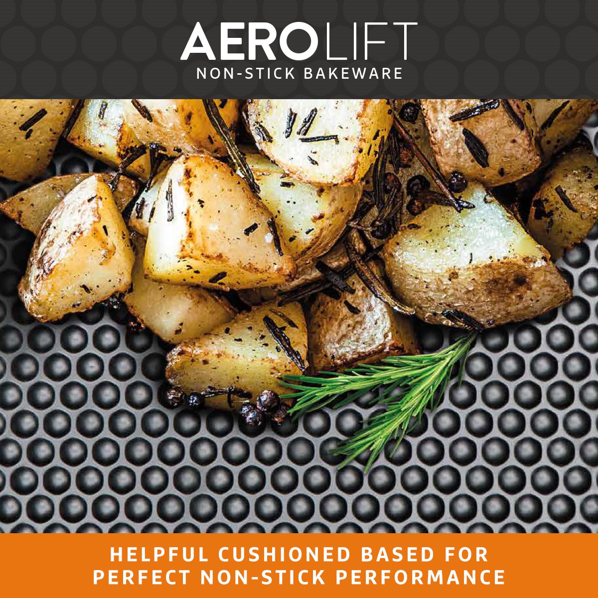 Aerolift Non-Stick Roasting & Baking Trays - 3 Pack