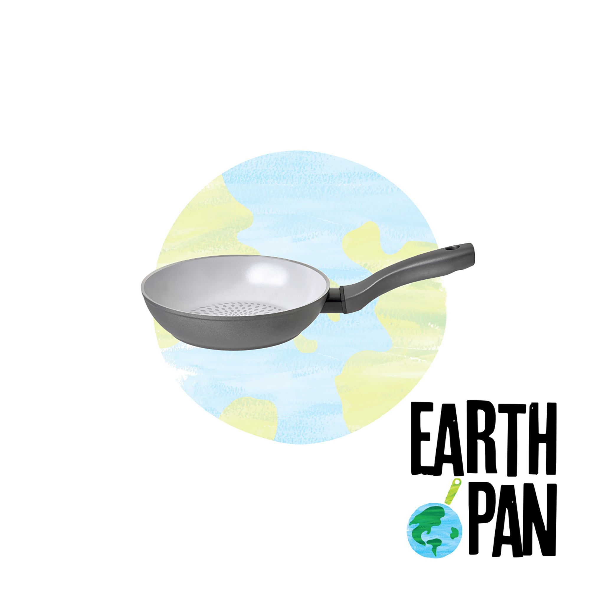 Earth Pan non-stick eco frying pan.  Recycled, recyclable & toxin-free ceramic non-stick. Read our eco frying pan review.