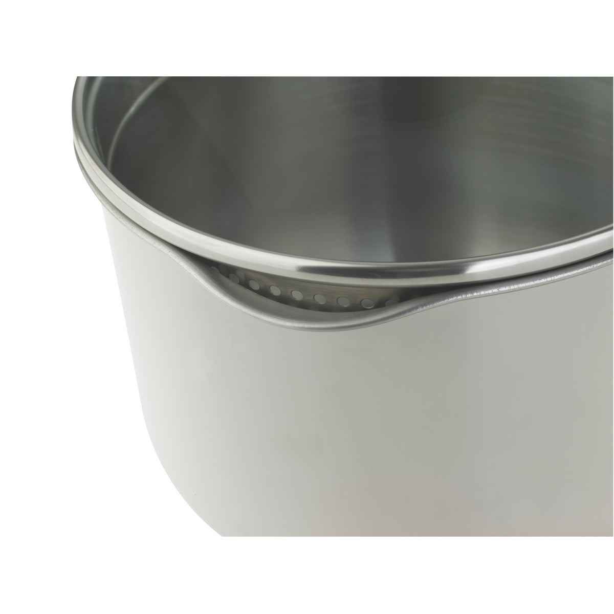 Cook & Strain Stainless Steel Saucepan Set features clever built in straining in the lids., saving time, space & washing up!