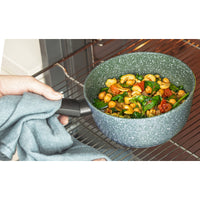 Eco Non-Stick Saucepan with Lids & Frying Pan Set - 5 Piece